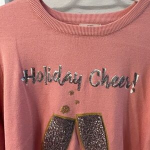 Holiday Cheer Pink Sweater